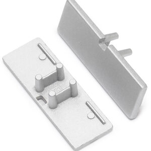 Terminaison BACK10 argent sans passage de cable (set de 2)