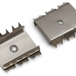 Support de fixation U flexible griffes inox