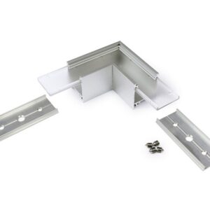 Raccord LINEA20 coude 90° intérieur alu anodisé (set de 2)