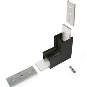Raccord LINEA20 270° noir (set de 2)
