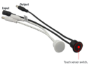 Interrupteur sensitif à encastrer on/off - dimmable - 12/24V - Câble 15cm
