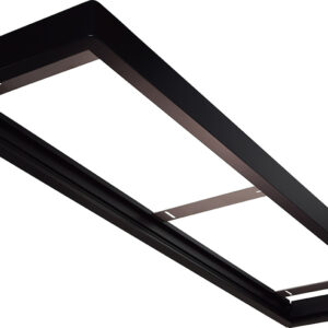 Cadre en bois 300x1200 pour panel - Laqué noir