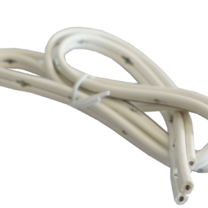 Cordon d'alimentation ajouré blanc pour connecteur rotatif 2m