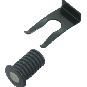 Support prise pour câble FK1 avec agraffe rapide - noir - Ø 15,5