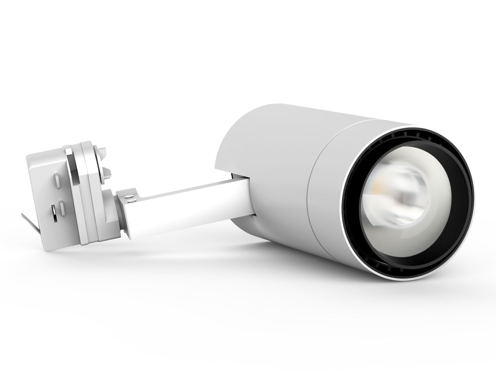 Projecteur blanc LED COB 3 phases sur rail 35W 3720L 5000K 10-60° IRC80