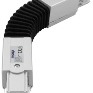 Connecteur d'angle flexible rail 3Ph. NOIR XTS60