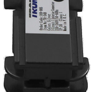 Connecteur - I - en ligne intérieur rail 3Ph. NOIR XTS21