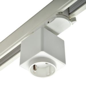 Prise 220V pour rail 3 Phases Blanc