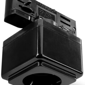 Prise 220V pour rail 3 Phases Noire