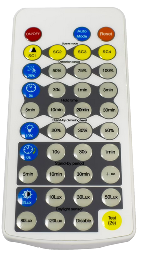 Télécommande pour détecteur de présence pour Highbay HF49