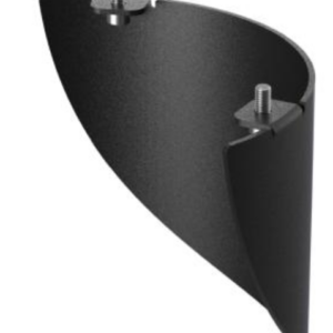 Visière occultante pour potelet Bollard - Noir