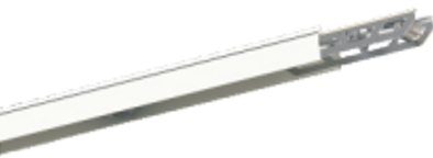 Linear-Lighting Structure acier 3000mm Blanc 5 conducteurs