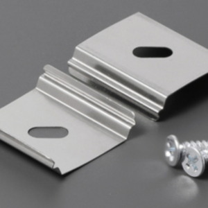 Support de fixation Inox U5 percage Oblong - Set de 2