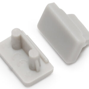 Terminaison SLIM8 gris (set de 2)