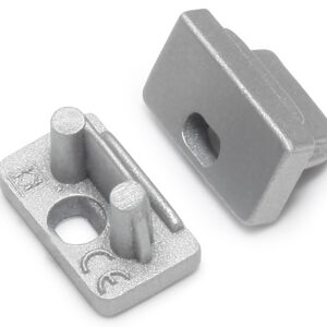 Terminaison SLIM8 argent + passage de câble (set de 2)