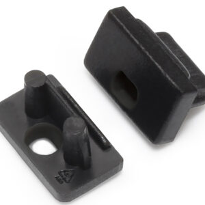 Terminaison SLIM8 noir + passage de câble (set de 2)