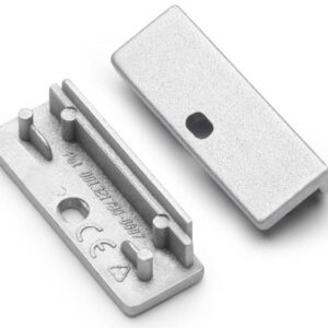 Terminaison WIDE24 argent + passage de câble (set de 2)