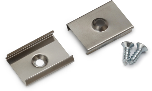 Support U de fixation flexible percage conique inox (set de 2)