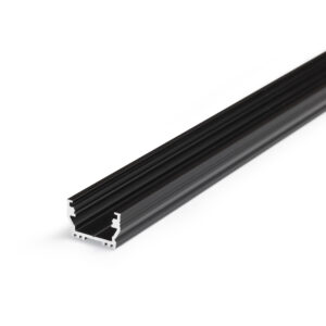 Profilé LED UNI12 /2m alu anodisé noir (BCD / U)