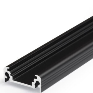 Profilé LED SURFACE10 /2m alu anodisé noir (BC/UX)