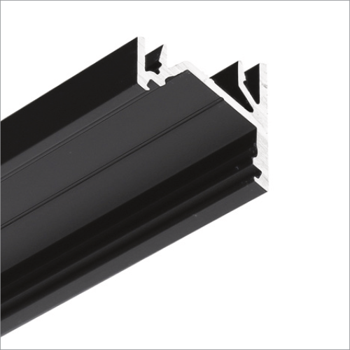 Profilé LED CORNER12.v2 EF/U 1m noir anodisé /plastic bag
