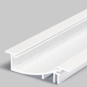 Profilé LED FLAT8 /1m alu laqué blanc (H/UX)