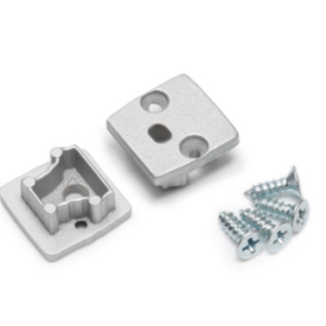 Terminaison FLOOR12 with hole argent [20pcs]