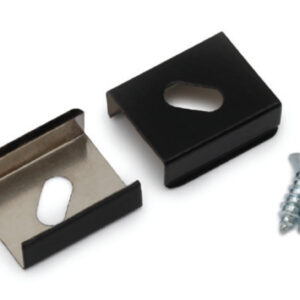 Support de fixation Z flexible percage oblong noir (set de 2)