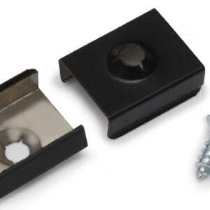 Support de fixation Z flexible percage conique inox noir (set de 2)