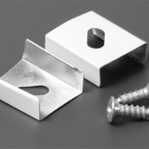 Support S de fixation inox flexible blanc (set de 2)