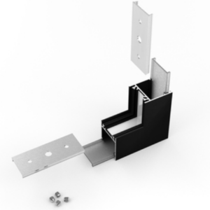 Connector LINEA20 270deg bent noir /plastic bag