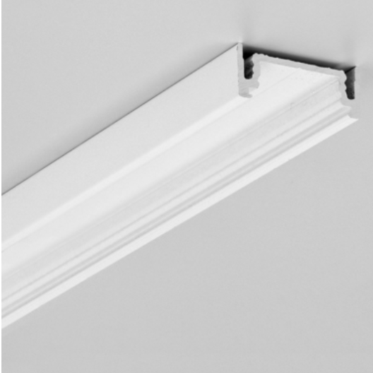 Profilé LED SURFACE14.v2 EE7F/Y 2m blanc painted /plastic bag