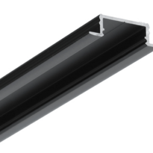 Profilé LED GROOVE14.v2 BC3/Y 2m noir anodisé /plastic bag