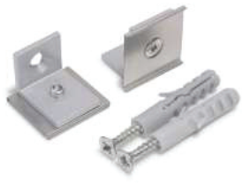 Support de fixation U5 équerre blanc (set de 2)