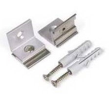 Support de fixation U5 équerre argent (set de 2)