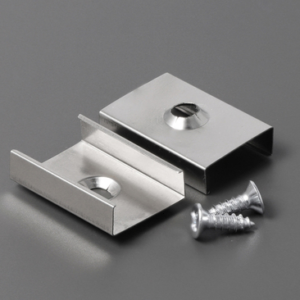 Support S de fixation inox flexible oblong (set de 2)