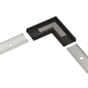 Raccord SURFACE14 90° laqué noir (set de 2)