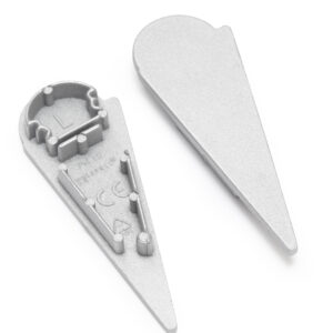 Terminaison D WALLE12 argent (set de 2)