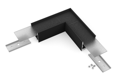 Connector VARIO30-02 90deg noir anodisé /plastic bag