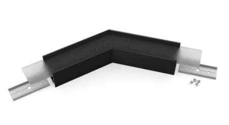 Connector VARIO30-02 135deg noir anodisé /plastic bag