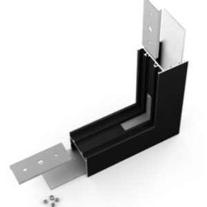 Connector VARIO30-02 270deg bent noir anodisé /plastic bag