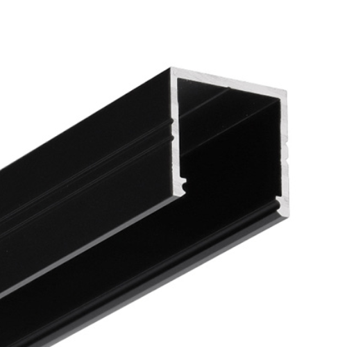Profilé LED SMART16 BC3/U4 2m noir anod /plastic bag
