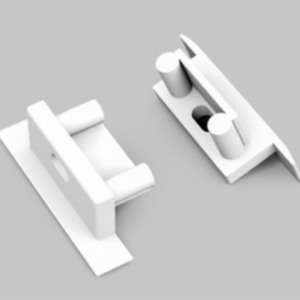Terminaison BEGTIN12 gen2 SQ with hole blanc [20pcs]