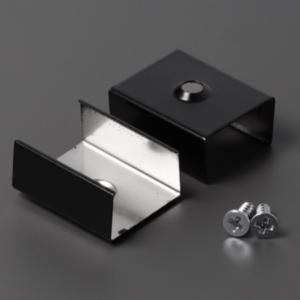 Fixation inox U4 conique noir (set x2)