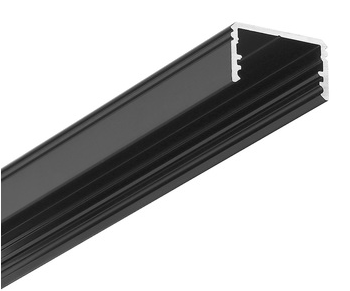 Profilé LED UNI14 BC3/Y 2m noir anodisé /plastic bag