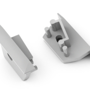 Terminaison DIAGONAL14 with hole argent [20pcs]