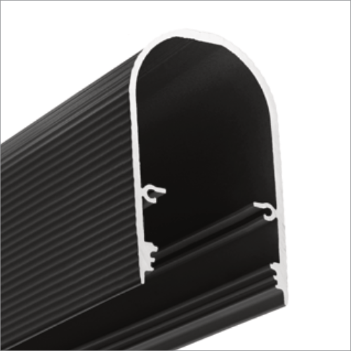 Profilé LED NAMI23 CD-9 1m noir anodisé /plastic bag