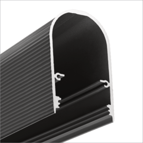 Profilé LED NAMI23 CD-9 2m medium noir painted /plastic bag
