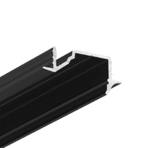 Profilé LED DIAGONAL10 C 2m noir anodisé /plastic bag