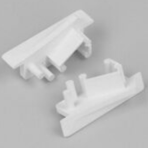 Terminaison DIAGONAL10 with hole blanc (set x2)